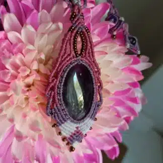 Handmade macrame necklace-KalaSandra-Grace
